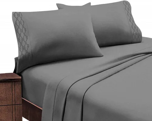 Miniatura 7 de Home Sweet Home - Juego de ropa de cama transpirable extra suave y resistente a las arrugas, juego de sábanas bordadas de lujo con bolsillo profundo