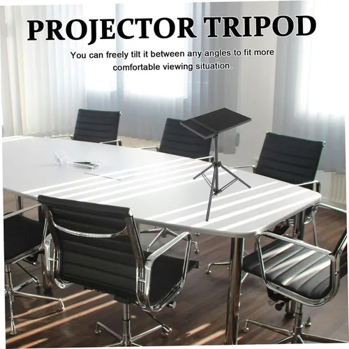 Miniatura 7 de Mikinona Práctico trípode de proyector de aleación de aluminio Soporte de tableta de altura ajustable