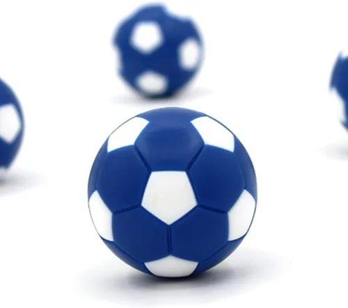 Miniatura 3 de PGYUD - Pelotas de fútbol de mesa de 1.42 pulgadas (1.417 in), paquete de 12 pelotas de repuesto de futbolín, multicolor para mesas estándar