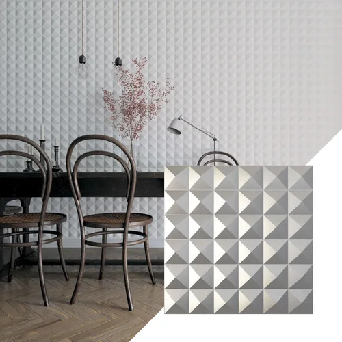 Miniatura 11 de Ekena Millwork 19 5/8 pulgadas de ancho x 19 5/8 pulgadas de alto Damon EnduraWall Panel decorativo de pared 3D, niebla marina