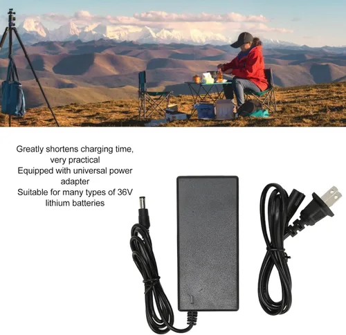 Miniatura 3 de Cargador de batería de 42V 2A, adaptador de fuente de alimentación universal portátil para batería de litio de 36V