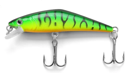 Miniatura 5 de Kit de señuelos de pesca, señuelo de minnow, cebo duro, cebos de manivela, wobbler de hundimiento, anzuelos agudos, señuelos de pesca de 2.7 in