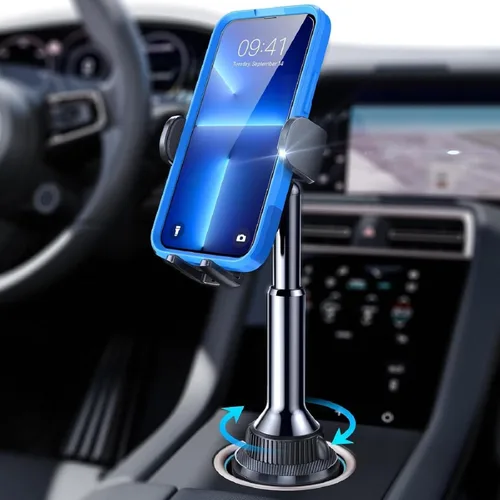 LISEN Soporte para teléfono [sin sacudidas] Soporte de teléfono para automóvil, soporte ajustable de 360° para iPhone, accesorios de automóvil para