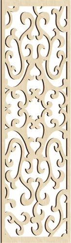 Miniatura 54 de Smithfield Paneles de pared decorativos de madera con calado, 13 3/8 pulgadas de ancho x 34 3/8 pulgadas de alto x 3/8 de alto, roble rojo rojo