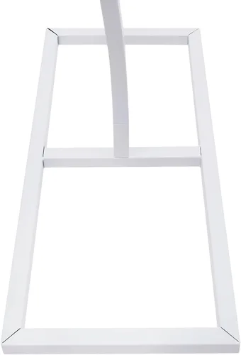 Miniatura 5 de Soporte de arco de globos de 7.7 pies de metal para arco de boda, soporte de telón de fondo, arco de corazón, decoración de fondo floral para Blanco