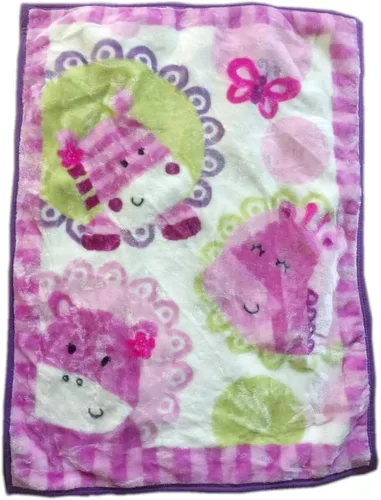 Miniatura 7 de Manta suave de forro polar – Manta ligera para cuna para tumbona de cama de bebé, manta mullida y cálida para niños pequeños para guardería