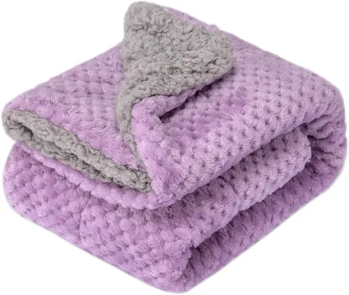 Miniatura 20 de Manta o manta mullida para bebé, suave, cálida y acogedora manta de vellón coral para niños pequeños, bebés o recién nacidos, para cuna, cochecito