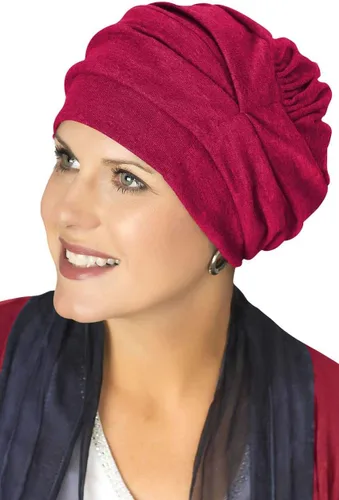 Miniatura 6 de Trinity Turbante 100% algodón - ¡3 estilos en uno! Sombreros encorvados para quimioterapia, para pacientes con cáncer.
