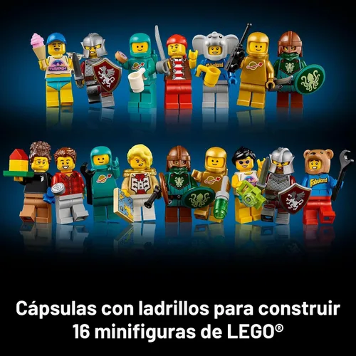 Miniatura 5 de LEGO Ideas Minifigure - Juego de construcción de máquinas expendedoras para adultos, decoración creativa de oficina o estante de libros