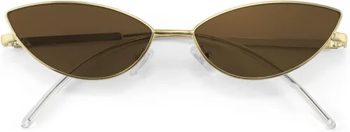 FEISEDY Gafas de sol de diseñador de moda Retro pequeños pétalos forma arco templo diseño B2298