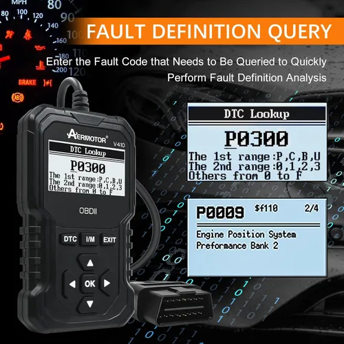 Miniatura 7 de Escáner OBD2, Herramienta de Diagnóstico de Escáner de Coche V410: Lector de Códigos de Falla del Motor, Herramienta de Escaneo con Datos