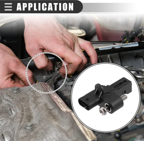 Miniatura 3 de Motoforti Sensor de posición del árbol de levas, para Mini Cooper 2007-2015, plástico ABS, 13627561753, negro