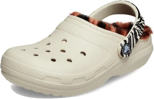 Miniatura 8 de Crocs Zueco clásico forrado con estampado animal para mujer Pantuflas mullidas