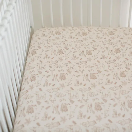 Miniatura 4 de Sábanas de cuna neutrales – Sábanas bajeras para cuna de bebé niña y niño – Paquete de 2 colchones estándar y niños pequeños – Mezcla de algodón