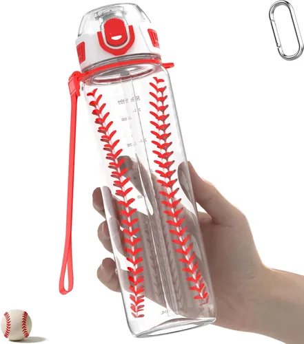 Miniatura 9 de MYFOREST Botella de agua deportiva de 32 onzas (1 litro) con tapa con pico de apertura rápida, popote 2 en 1, a prueba de fugas, apta