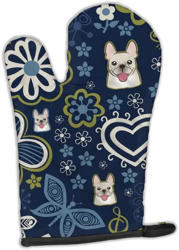 Miniatura 135 de Caroline's Treasures BB4020OVMT Dog House Collection Border Collie - Guante de horno grueso resistente al calor para sartenes calientes y horno