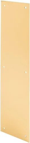 Miniatura 6 de Prime-Line J 4626 Placa para empuje de puerta, 4 pulgadas x 16 pulgadas, acero inoxidable (Paquete individual)