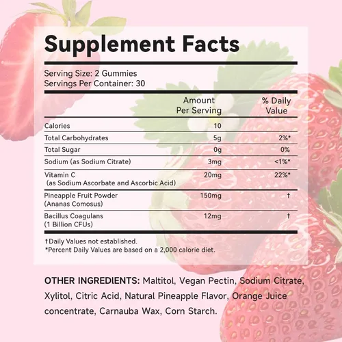 Miniatura 2 de Gomitas de equilibrio femenino para mujer, paquete de 2 gomitas premium de equilibrio femenino que apoyan el equilibrio del pH y la salud vaginal