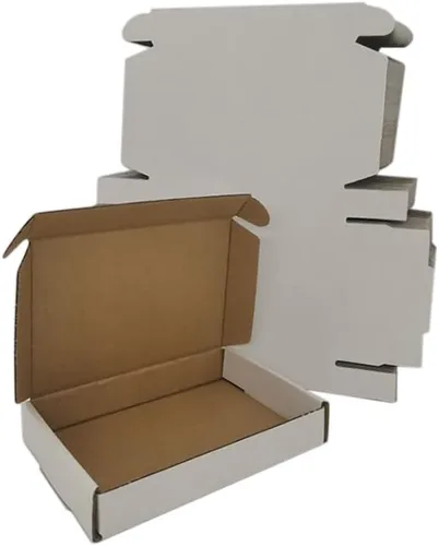 Miniatura 13 de Cajas de envío pequeñas de 9 x 6 x 2 pulgadas, paquete de 25 sobres de cartón corrugado blanco, suministros de embalaje para pequeñas empresas