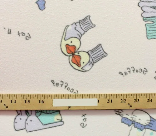 Miniatura 2 de Tela polar impresa anti píldora animales calcetines