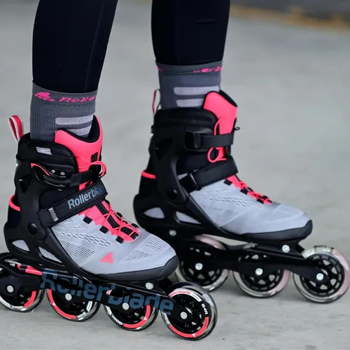 Miniatura 5 de Rollerblade MACROBLADE 90 W, Inline-Skates für Damen, Fitness Inliner, Neutrum Grau/Paradies Rosa