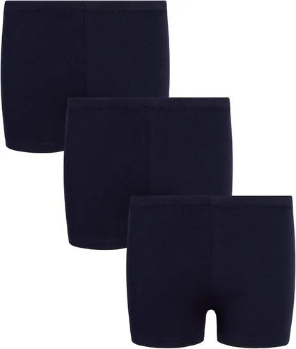 French Toast Pantalones cortos de ciclista para niñas, paquete de 3 pantalones cortos para uniformes, faldas, vestidos, pantalones cortos de baile