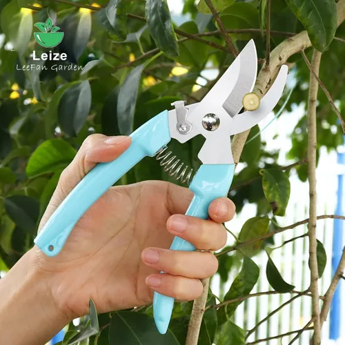Miniatura 4 de Leize - Juego de tijeras para flores, paquete de 2 unidades, tijeras florales de acero inoxidable premium y engrosadas, podadora fuerte para flores
