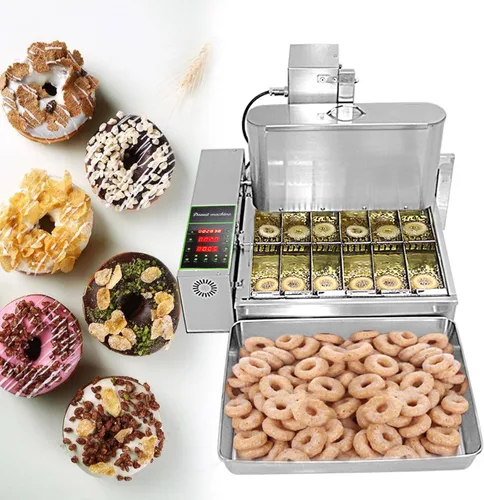 Miniatura 7 de Kolice 1750pcs/hora Mini 4 filas donas que hacen la máquina/fabricante de donuts/freír Donuts Maker/donuts que hacen la máquina/Donuts que hace