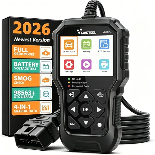 VDIAGTOOL VD30 Pro - Lector de código de automóvil, herramienta de diagnóstico OBD2 para automóviles y camiones, lector de códigos Check Engine,