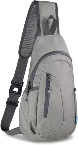 Miniatura 20 de TITECOUGO Bolso bandolera pequeño, mochila cruzada ligera para hombres y mujeres, bolsa de hombro para deportes y exteriores Azul marino/azul
