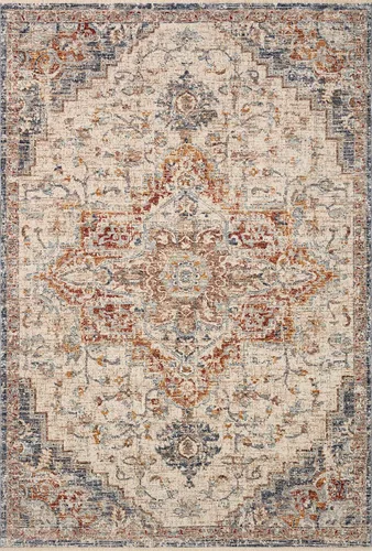 Miniatura 3 de Loloi Sorrento Collection SOR-05 - Alfombra de área color marfil/fiesta, contemporánea, de 6 pies y 7 pulgadas x 9 pies y 10 pulgadas