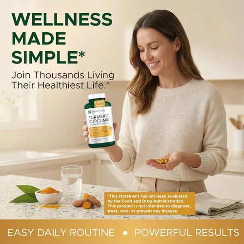 Miniatura 7 de Nature's Push Curcumina de cúrcuma súper potente 30:1 Extracto 30:1 375 mg 90% curcuminoides, 1,350 mg de raíz de cúrcuma 10:1 más pimienta negra