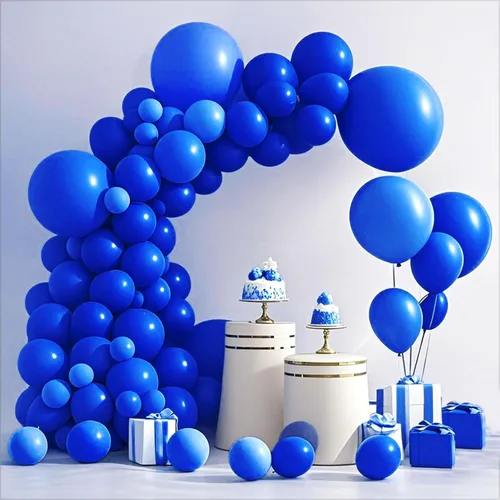 Miniatura 8 de Globo negro, 145 globos de látex negro de alta calidad, kit de arco de diferentes tamaños de 18, 12, 10, 5 pulgadas, kit de arco de guirnalda