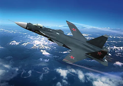 Miniatura 2 de Hobby Boss Su-47 (S-37) Berkut Kit de construcción de modelo de avión