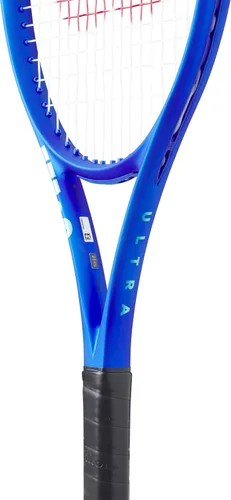Miniatura 6 de Wilson Ultra 100 V5 - Raquetas de tenis para adultos, ensartadas con Sensation 16 Natural a media tensión de rango
