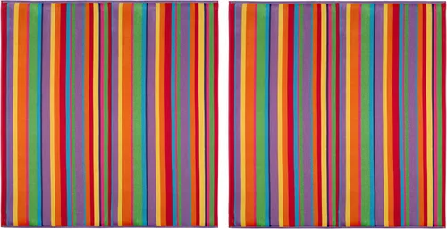 Miniatura 25 de COTTON CRAFT - Toalla de playa extra ancha con rayas ombre para dos, 147.3 x 172.7 cm - Algodón puro - Tela jacquard doble gruesa de felpa súper