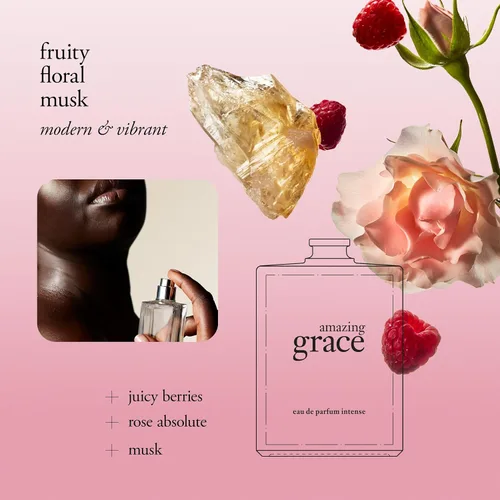 Miniatura 3 de philosophy amazing grace eau de parfum intenso - perfume afrutado y floral para mujer - con notas de bayas jugosas, rosa absoluta y almizcle