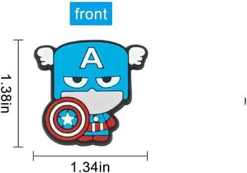 Miniatura 2 de 30 dijes para zapatos de niños para sandalias de zueco para adultos, zapatos, bandas, pulseras, regalos de fiesta, accesorios de héroe