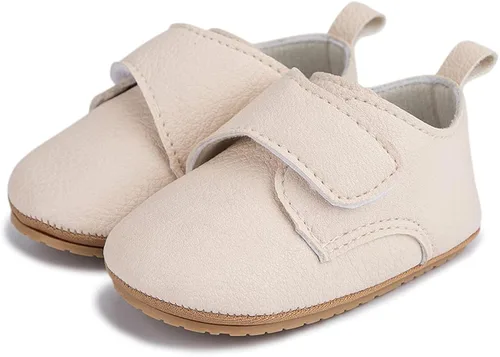 Miniatura 4 de HsdsBebe Zapatos Oxford de piel sintética con suela de goma suave, antideslizantes, para niños y niñas, para caminar, mocasines