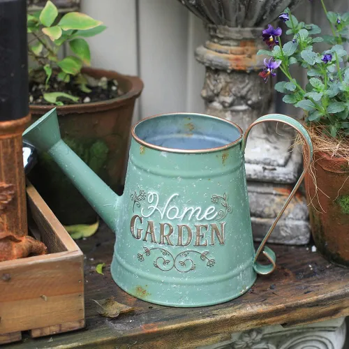 Miniatura 6 de Linda regadera pequeña para plantas de interior, jardín, regaderas decorativas de metal para plantas de exterior, bonsái, jardín exterior, flores
