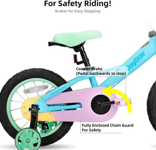 Miniatura 4 de JOYSTAR 12 14 16 Inch Kids Bike for 2-7 Years Girls 33-53 Inch Tall, Toddler Girls Bike with Training Wheels, Rainbow Bikes, Children Bicycle