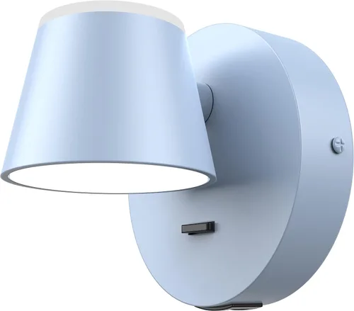 Miniatura 22 de URSOLA Aplique de pared LED con interruptor de encendido/apagado, puerto de carga USB, 110 voltios, lámpara de pared cableada con cable de 350