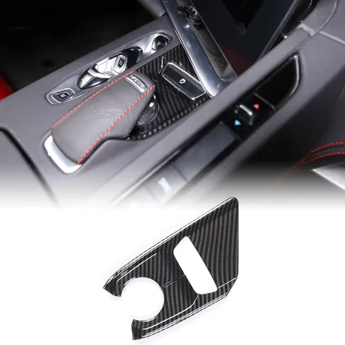 Miniatura 15 de CHEAYAR Funda de cargador de teléfono con patrón de fibra de carbono compatible con Chevrolet Corvette C8 2020-2023, funda de carga inalámbrica