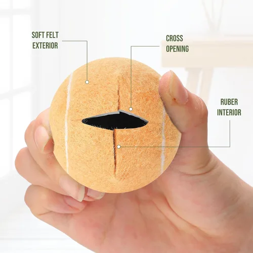 Miniatura 5 de 24 pelotas de tenis precortadas para patas de muebles y sillas de protección del suelo, escritorios, pelotas de tenis para sillas, pies, fundas