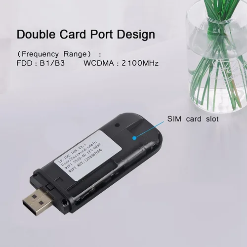 Miniatura 5 de Enrutador USB 4G LTE, módem de punto de acceso móvil portátil con ROM de 4 GB incorporada y memoria de 512 MB para viajes y uso al aire libre