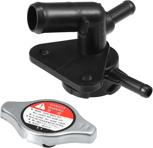 uxcell No.LFB7-15-17YA Cuello de relleno del radiador del motor con tapa completamente sellada para Mazda 5 2.3L L4 2006-2010 Tubo de agua de