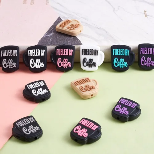Miniatura 5 de 14 Piezas Cuentas de Silicona Lindas DIY Cuentas de Silicona a Granel Utilizadas para DIY para Hacer Varias Manualidades, Bolígrafo con Cuentas