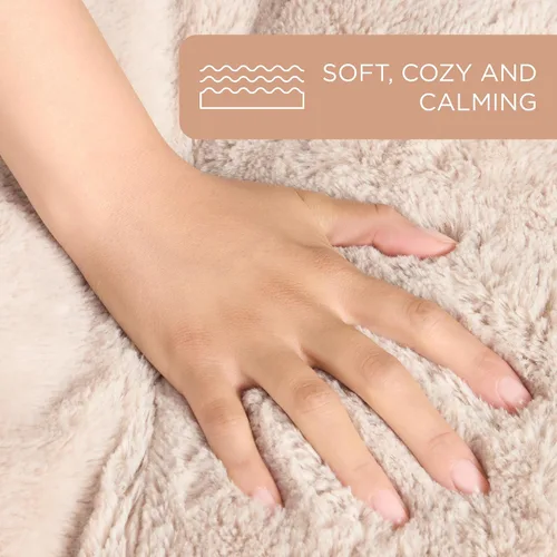 Miniatura 11 de Town & Country Everyday CuddleTown Cama para Mascotas Cuddler de Lino Sintético Cómoda y Acogedora, Espuma de Caja de Huevos de Apoyo y Calmante