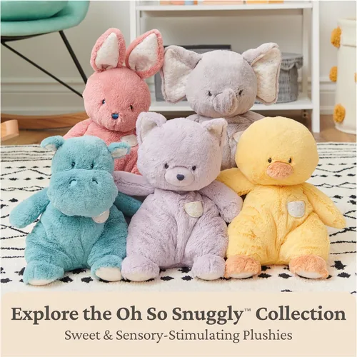 Miniatura 8 de GUND Baby Oh So Snuggly Bunny Animal de Peluche, Juguete de Conejito para Niños Pequeños, Rosa Polvoriento, 12.5