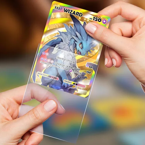 Miniatura 4 de 500 fundas para tarjetas de intercambio, fundas suaves y transparentes para tarjetas de béisbol, fundas de centavo para tarjetas estándar, Sprots